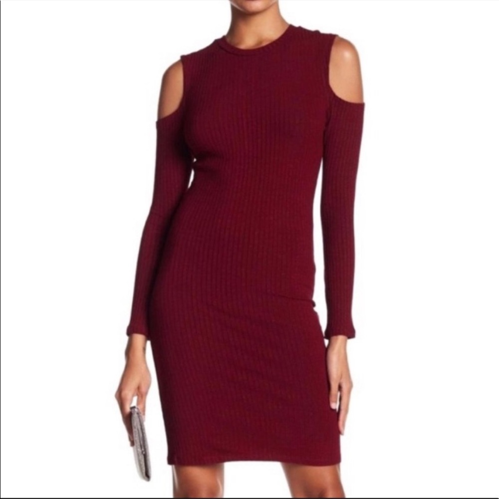 DAVID LERNER | Cold Shoulder Dress
